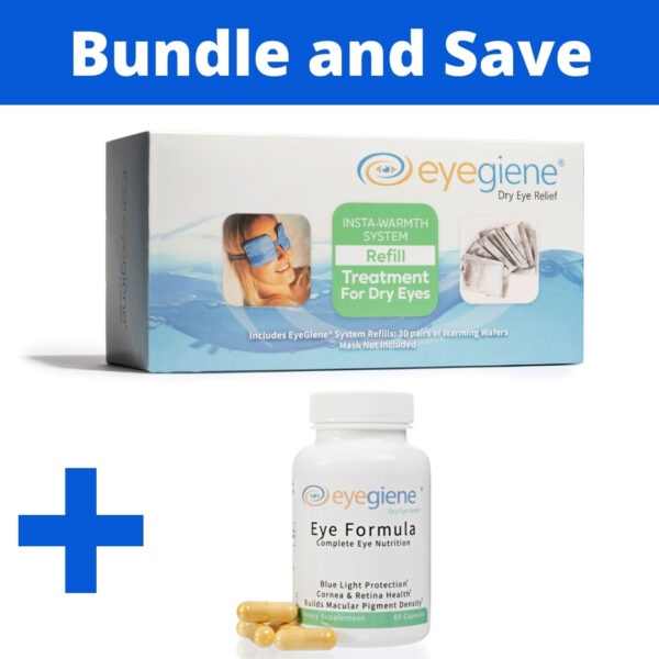 EyeGiene Dry Eye Mask Refills and Eye Nutrition Supplement