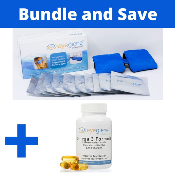 EyeGiene Dry Eye Starter Kit and Omega 3 Supplement