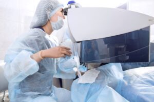 LASIK Surgery with Patient and Dry Eye